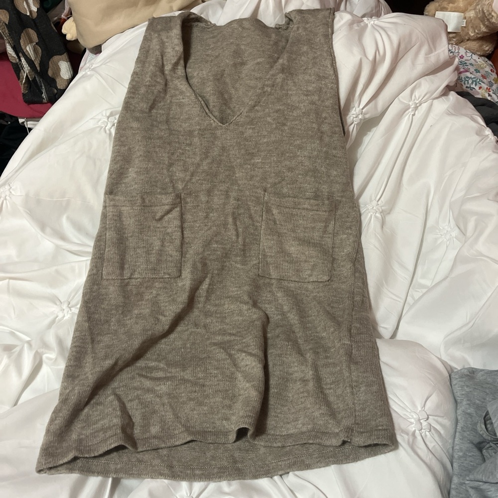 SHEIN Tan Mini Dress